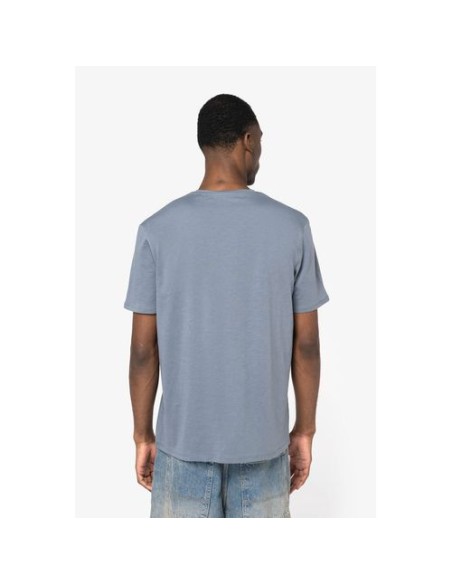 Camiseta ecorresponsable slub con bordes sin rematar hombre