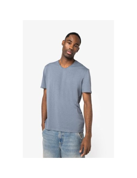 Camiseta ecorresponsable slub con bordes sin rematar hombre