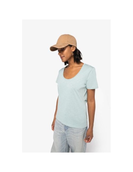 Camiseta ecorresponsable slub mujer