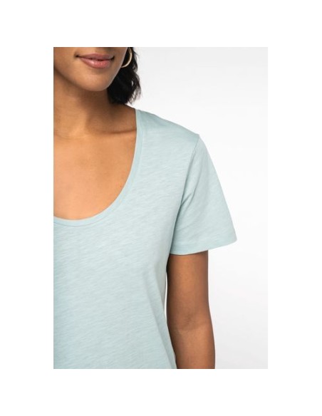 Camiseta ecorresponsable slub mujer