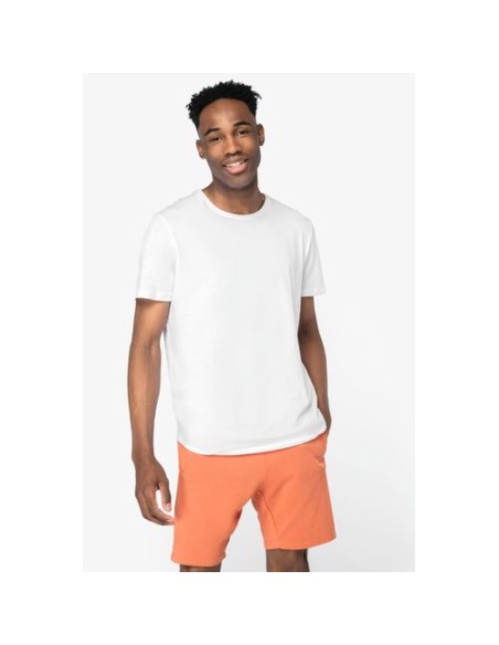 Camiseta con dobladillo redondeado hombre