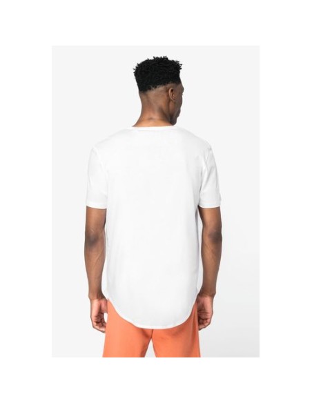 Camiseta con dobladillo redondeado hombre
