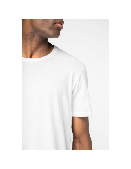 Camiseta con dobladillo redondeado hombre