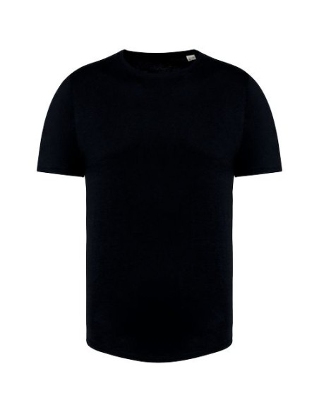Camiseta con dobladillo redondeado hombre