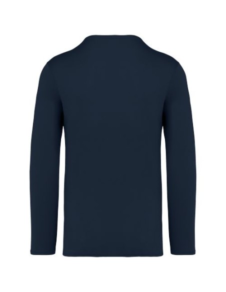 Camiseta ecorresponsable efecto lavado de manga larga unisex