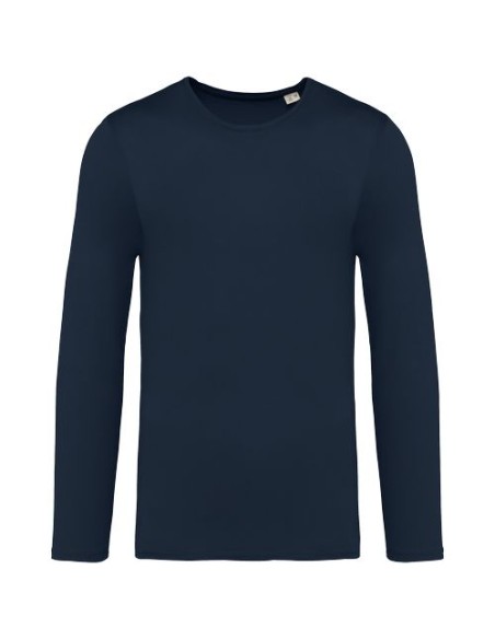 Camiseta ecorresponsable efecto lavado de manga larga unisex