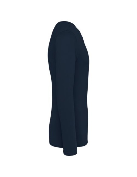 Camiseta ecorresponsable efecto lavado de manga larga unisex