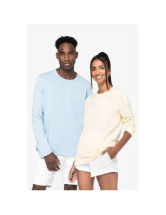 Sudadera ecorresponsable de cuello redondo efecto lavado...