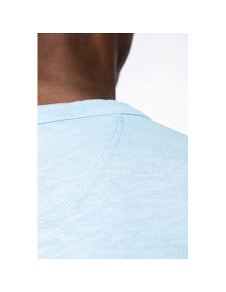 Sudadera ecorresponsable de cuello redondo efecto lavado French Terry unisex