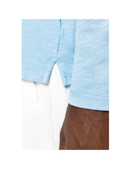 Sudadera ecorresponsable de cuello redondo efecto lavado French Terry unisex