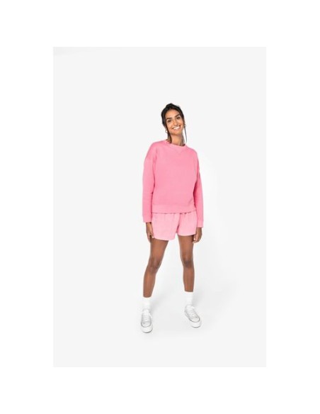 Sudadera ecorresponsable hombros caídos mujer