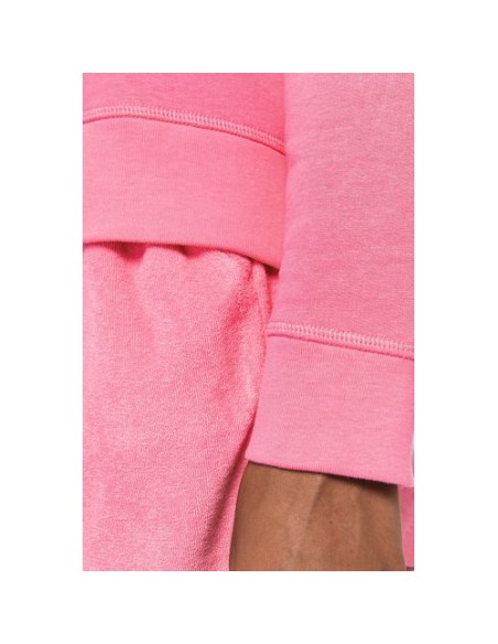 Sudadera ecorresponsable hombros caídos mujer