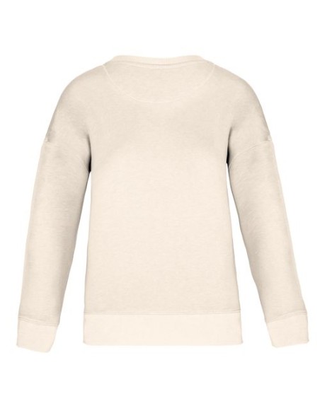 Sudadera ecorresponsable hombros caídos mujer