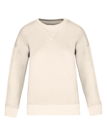 Sudadera ecorresponsable hombros caídos mujer