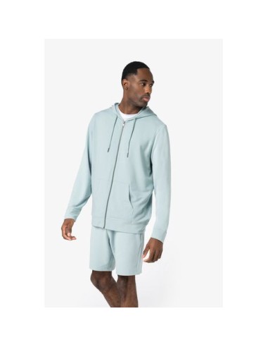 Sudadera con capucha y cremallera hombre