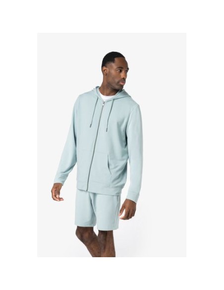 Sudadera con capucha y cremallera hombre