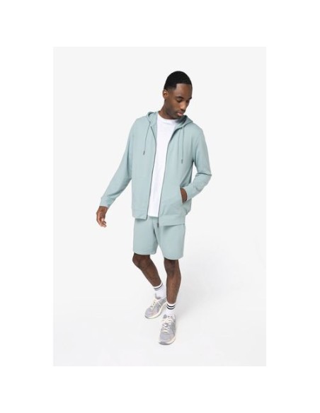 Sudadera con capucha y cremallera hombre