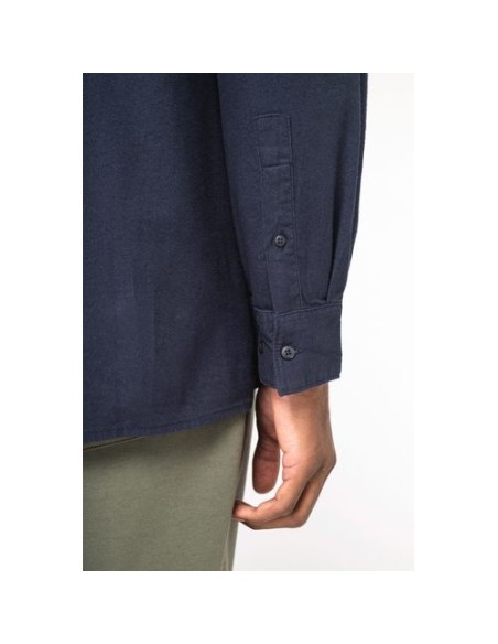 Camisa ecorresponsable de franela hombre