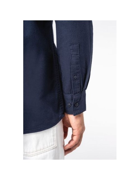 Camisa ecorresponsable de franela hombre