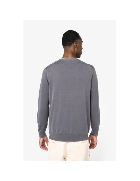 Jersey ecorresponsable efecto lavado cuello redondo hombre