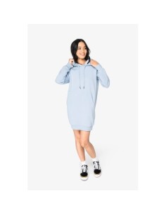 Vestido tipo sudadera ecorresponsable con capucha mujer 2