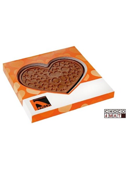 forma de chocolate CHOCO4MAT corazón EN chocolate