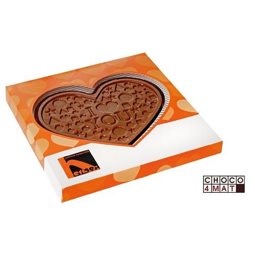 forma de chocolate CHOCO4MAT corazón...