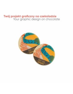 medalla de chocolate con impresión CHOCO CIRCULO 2