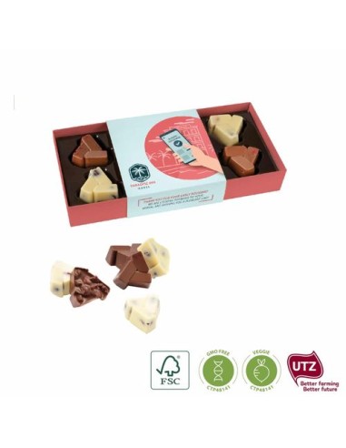 arándanos y nueces EN chocolate 8 piezas