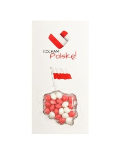 caramelos pequeños PUSH THE BUTTON en forma de Polonia