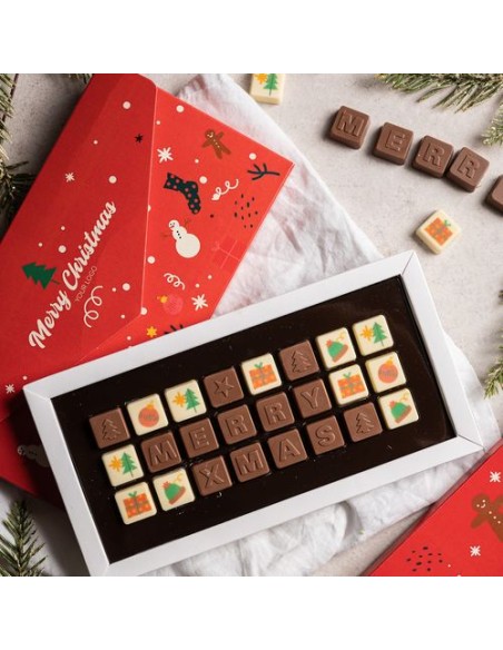 SURTIDO de chocolates Choco Texte 3 LINEAS Xmas