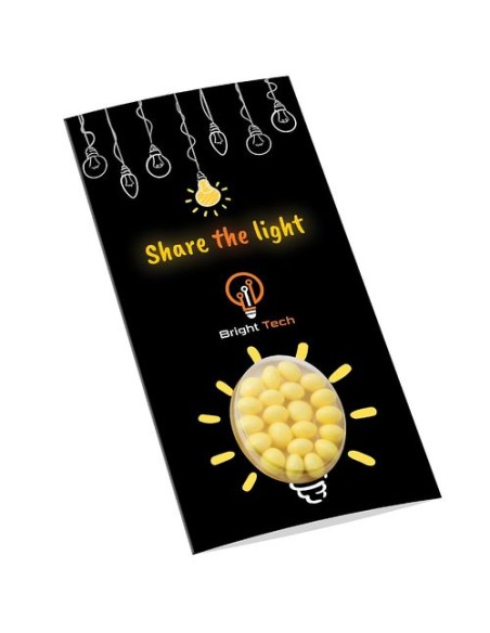 caramelos pequeños PUSH THE BUTTON en forma de OVALE