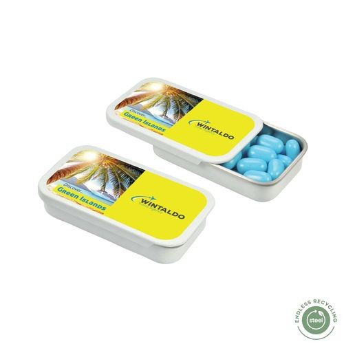 Dulces publicitarios lata SLIDE BOX MINI