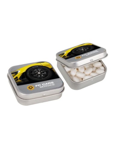 Caramelo publicitario caja cuadrada