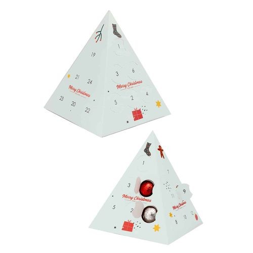 calendario de adviento pirámide