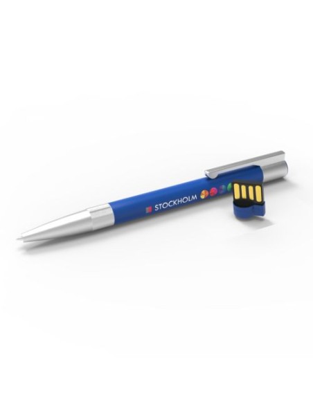 USB Pen Stockholm Blue Blue ink 16 GB Basic