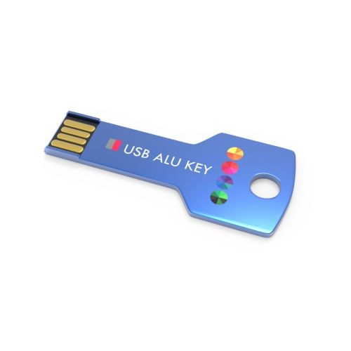 USB Stick Alu Key Blue 4 GB Basic