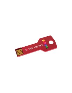 USB Stick Alu Key Red 2 GB Basic