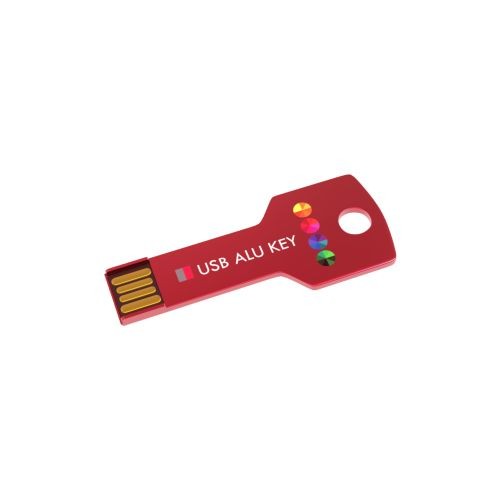 USB Stick Alu Key Red 4 GB Premium
