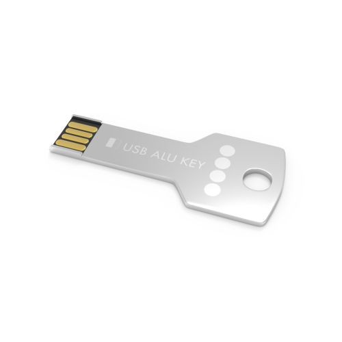 USB Stick Alu Key Silver 4 GB Premium