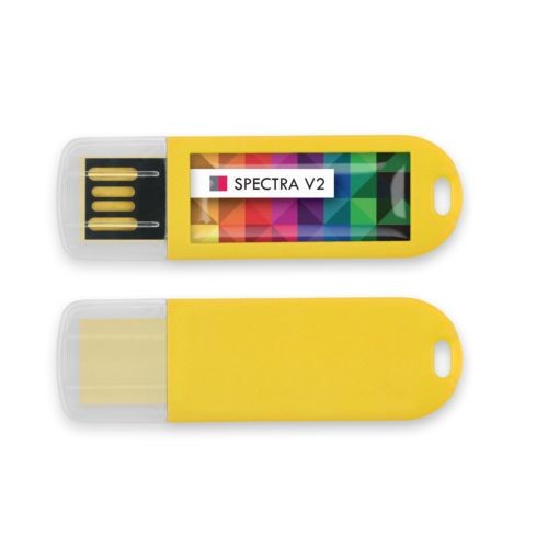 USB Stick Spectra V2 Yellow 2 GB Premium