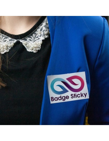 Badge Sticky 85 x 55 mm