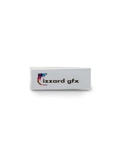 Transparent Badge 70 x 25 mm with Needle