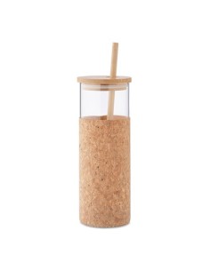 MOLUNGE Vaso de vidrio con funda 450 ml