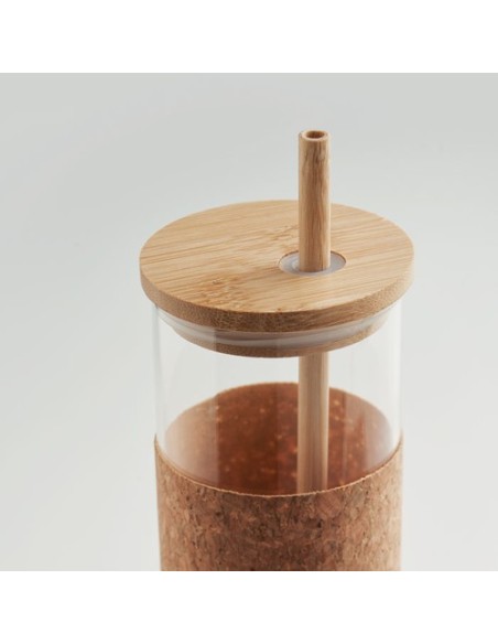 MOLUNGE Vaso de vidrio con funda 450 ml