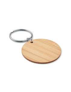 ROUNDBOO Llavero redondo de bambú