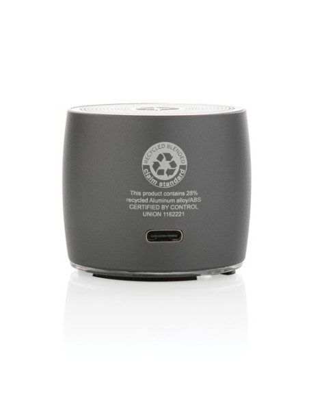 Altavoz de graves de 3W de aluminio reciclado Swiss Peak RCS