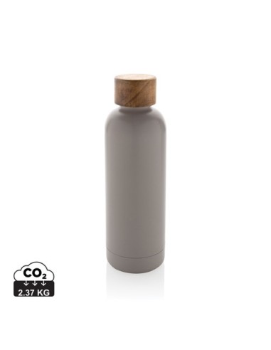 Botella Wood de acero inoxidable reciclado...