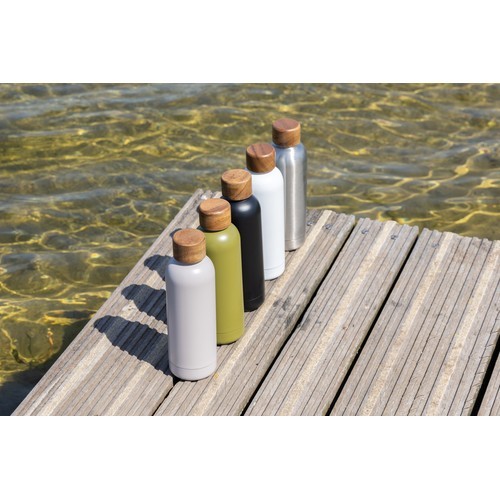 Botella Wood de acero inoxidable...