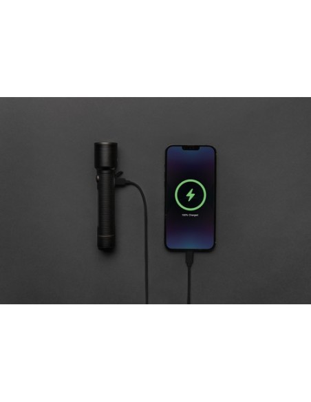 Linterna grande recargable USB Gear X RCS aluminio reciclado